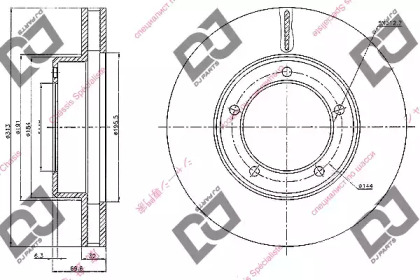 Тормозной диск DJ PARTS BD1025